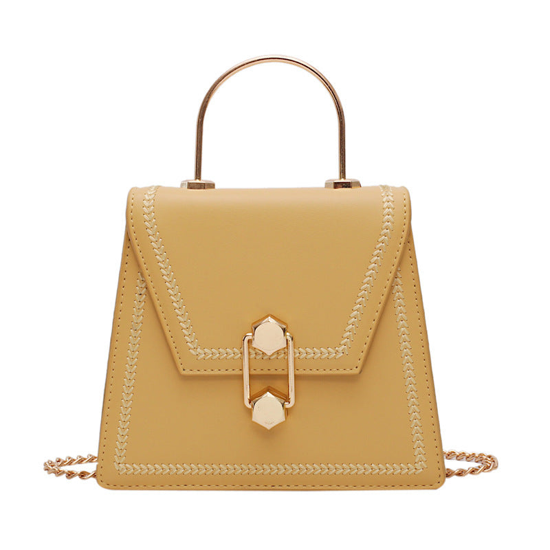 Chain Strap Shoulder Bag - Small Square Design with Chain Strap