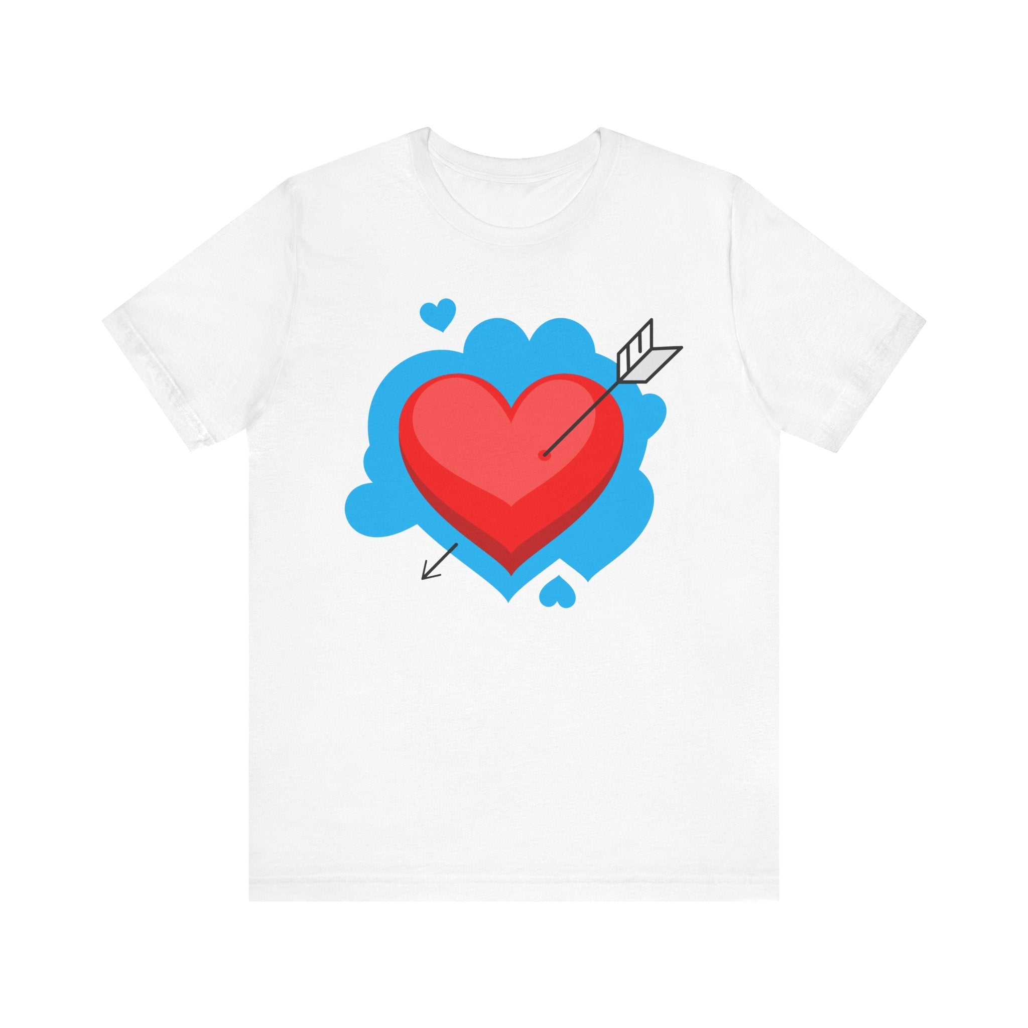 Heartfelt Love Unisex Tee | Cute T-Shirt for Valentines, Gifts for Friends, Sweetheart Casual Wear, Fun Graphic Tee kocsend.com