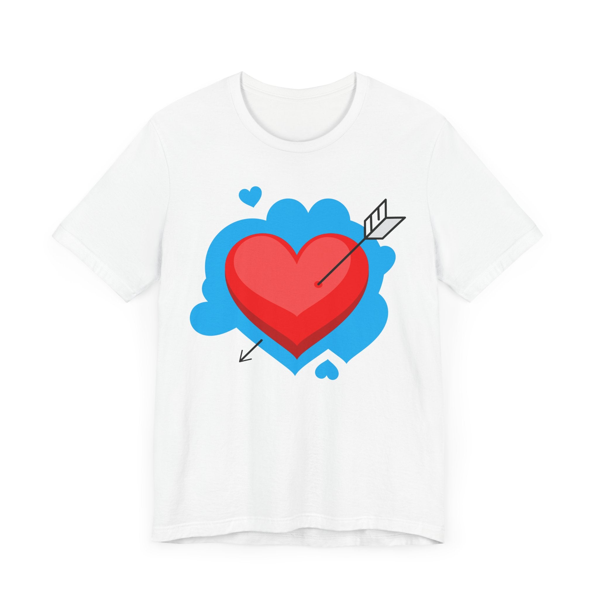Heartfelt Love Unisex Tee | Cute T-Shirt for Valentines, Gifts for Friends, Sweetheart Casual Wear, Fun Graphic Tee kocsend.com