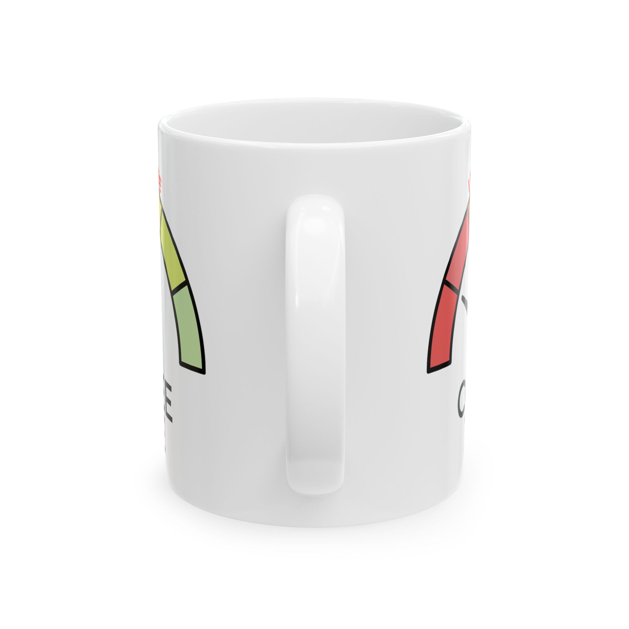 Coffee Time Meter Ceramic Mug, Fun Coffee Lovers Gift, Unique Kitchen Decor, Funny Drinkware, Office Supplies kocsend.com