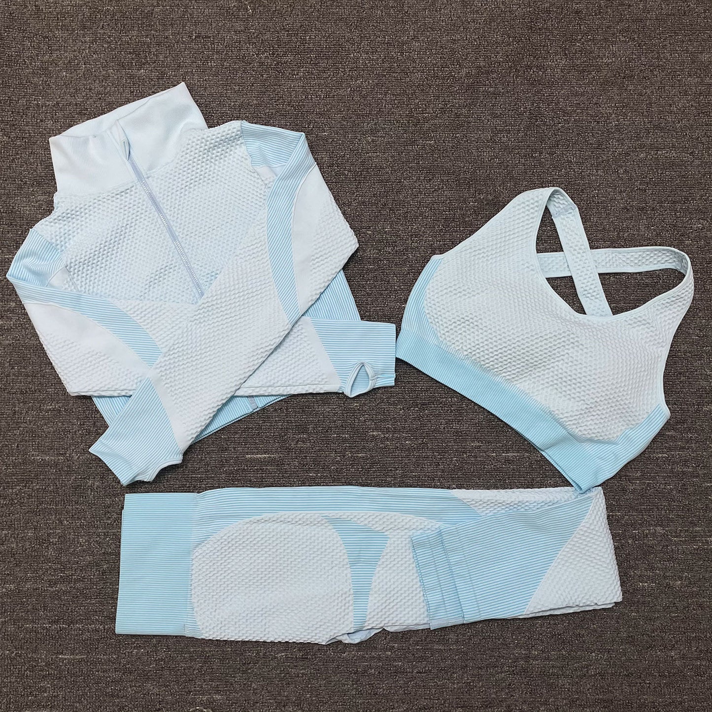 Three-Piece Stretch Sports Pants - Three-Piece Sports Yoga set