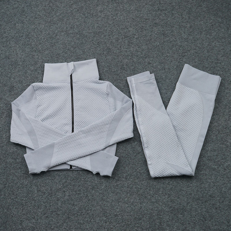 Three-Piece Stretch Sports Pants - Three-Piece Sports Yoga set