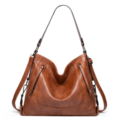 Women’s Large Capacity Retro Handbag - Casual Hobo Shoulder Bag