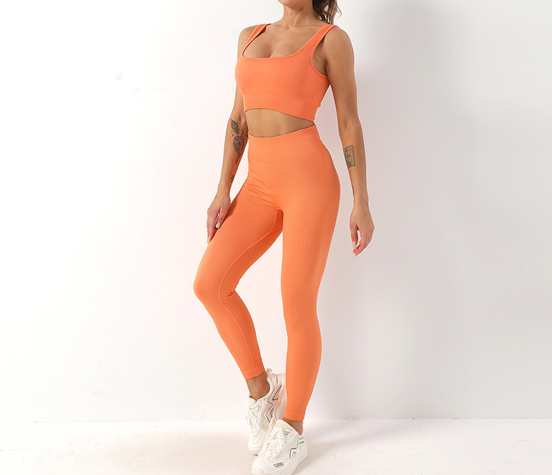 Women’s Two-Piece Seamless Yoga Set - Sports Bra, Leggings & Shorts