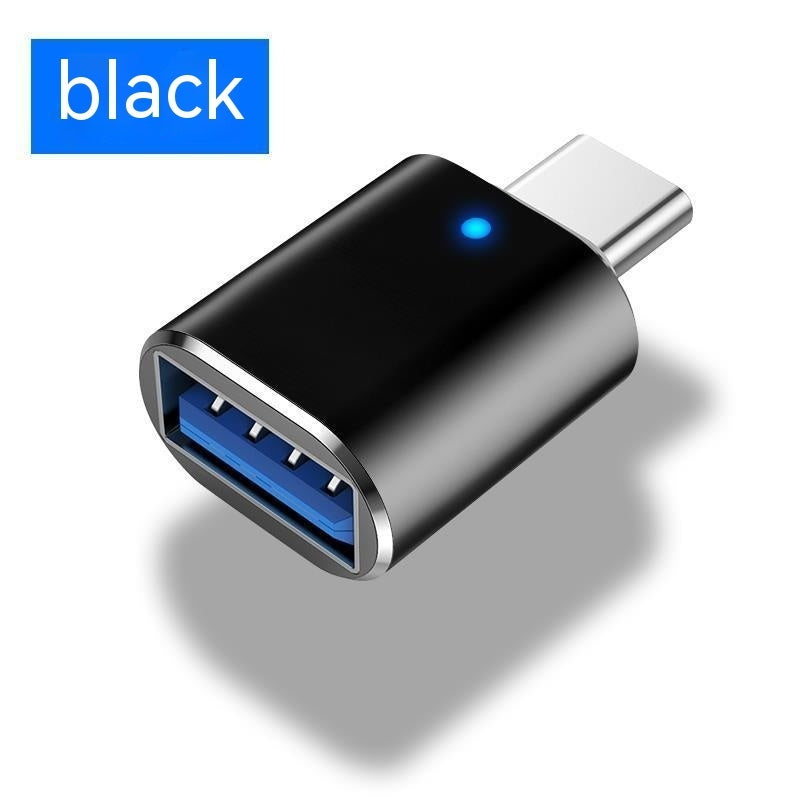 Type-c To Usb30 USB With Indicator Light Mobile Phone Mouse Keyboard Sound Card Car Charger OTG Adapter