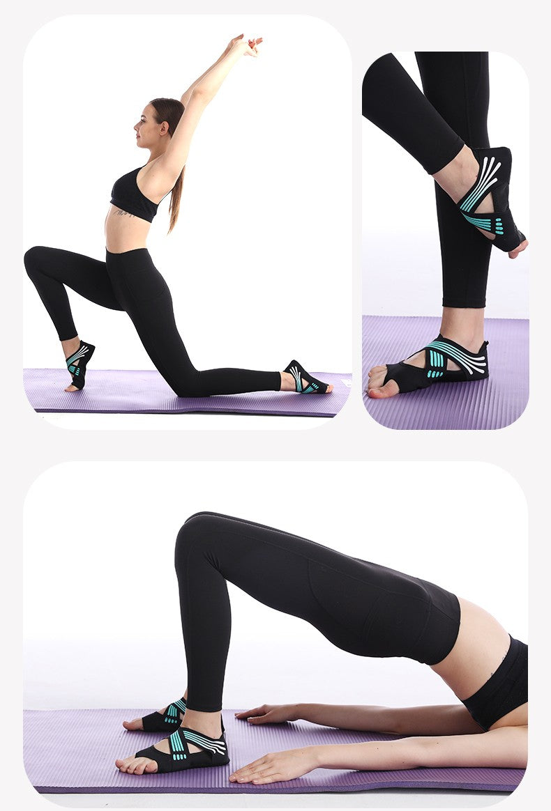 Women Non-Slip Yoga Shoes - Flat Bottom Ballet Fitness & Pilates Shoes