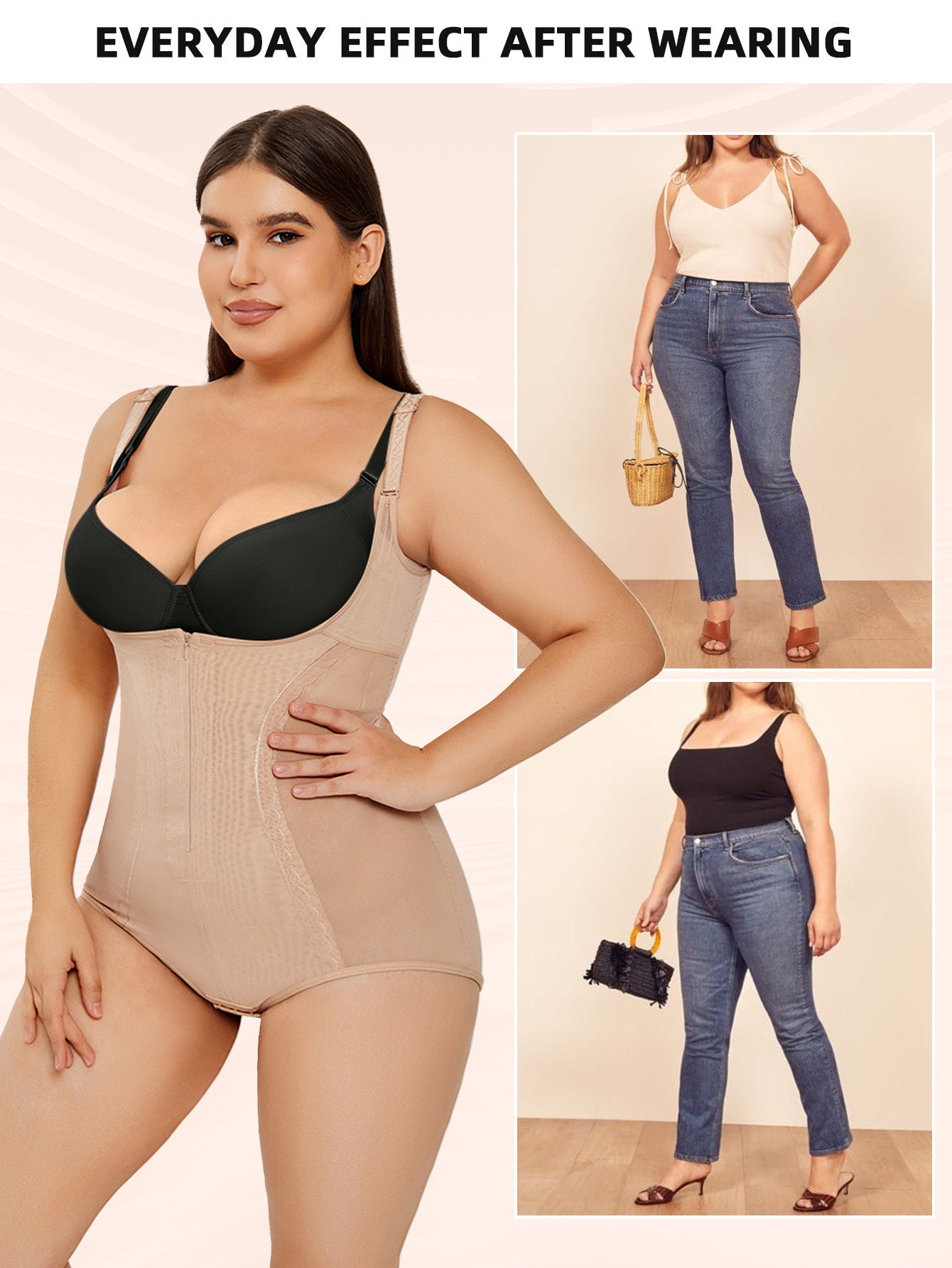 Shapewear Bodysuit Tummy Control Slim Body Shaper kocsend.com