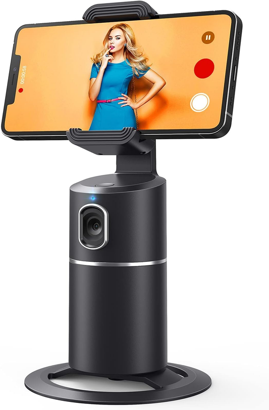 Automatic Face Tracking Selfie Stick, 360 degree rotating Cell Phone holder