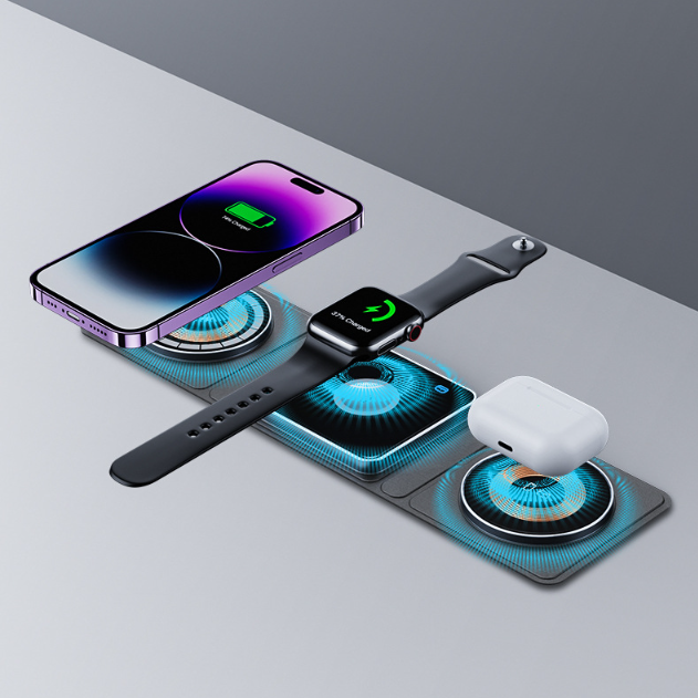 Magnetic Folding Wireless Charging Station for iPhone
