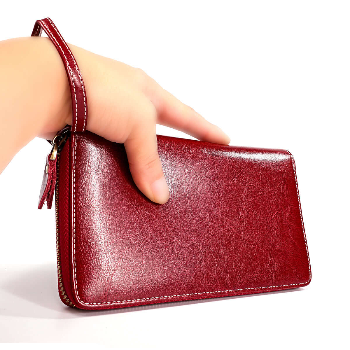 Anti-demagnetization leather wallet