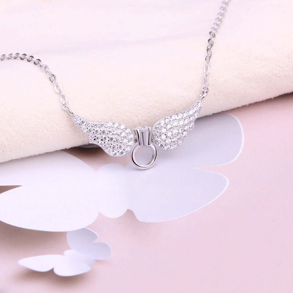 925 Silver angel wing necklace