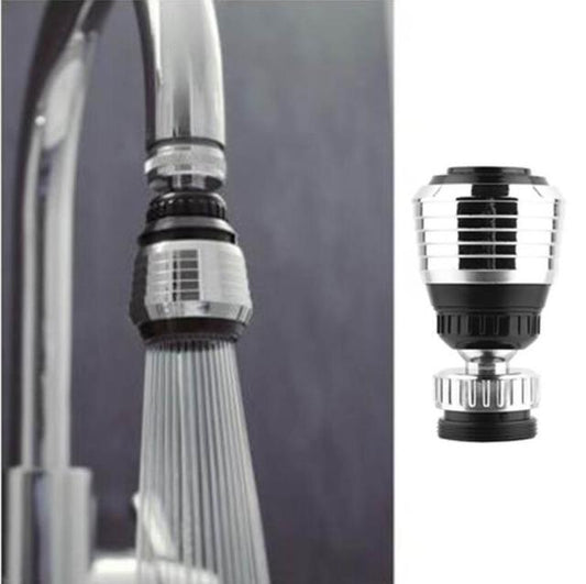 Water-saving Rotating Faucet Head with Aerator and Sprinkler Function