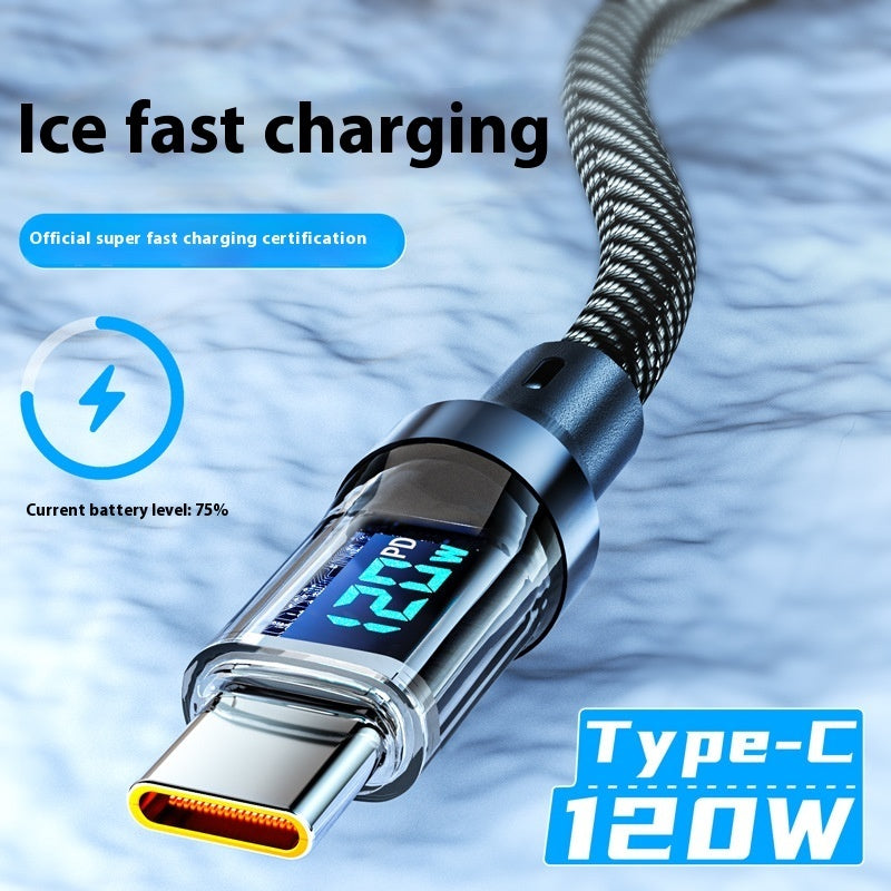 Super Fast Charging Data Cable Fully Compatible with Digital Display