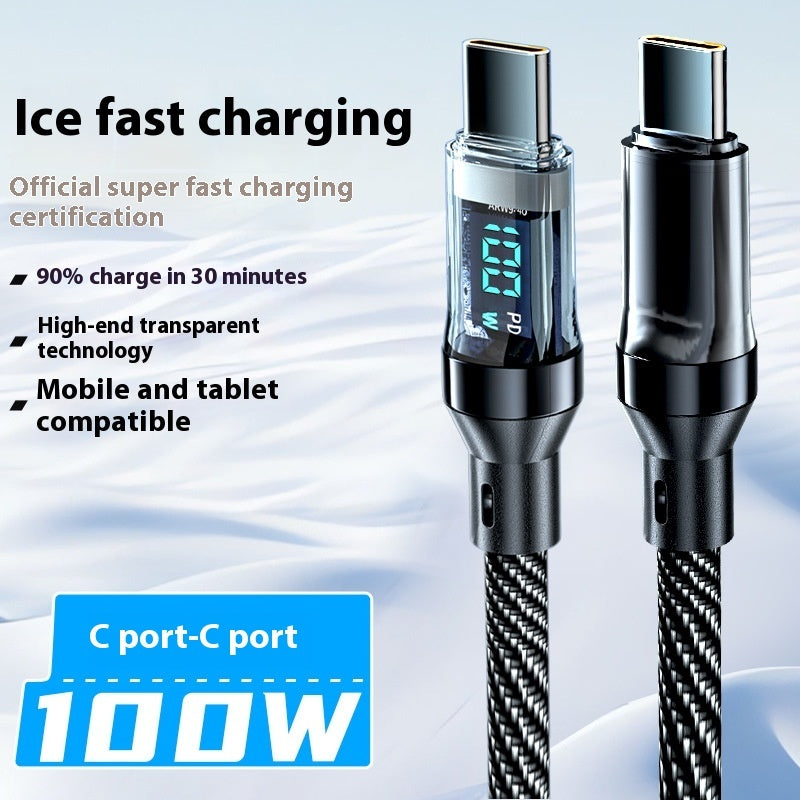 Super Fast Charging Data Cable Fully Compatible with Digital Display