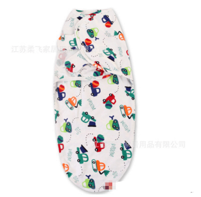Cotton baby baby wrapped towel, cartoon baby sleeping bag, anti startled baby and baby products