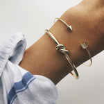 Women’s Minimalist Gold Plated Bracelet Set, Women’s Chic Gold Plated Bracelet Set, Women’s Stackable Gold Bracelets, Women’s Adjustable Gold Bracelet Set, Women’s Trendy Gold Plated Bracelet Set kocsend.com