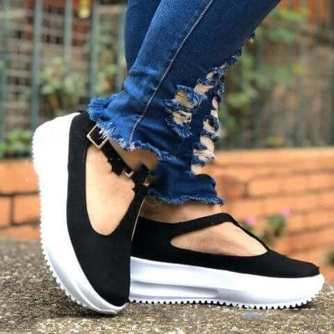 Buckle Casual Women's Single Shoes Loafers