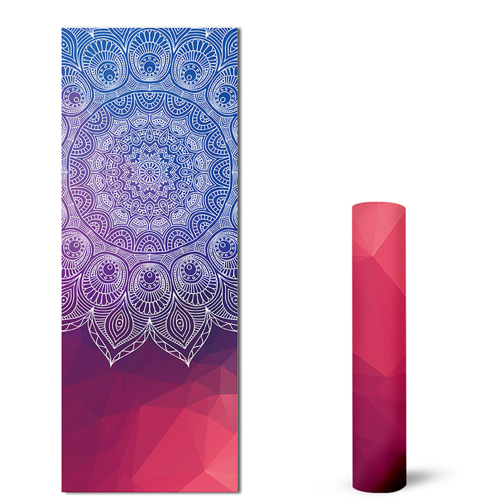 Suede Yoga Mat - Non-Slip Yoga Pilates and Fitness Mat - Sports Mat