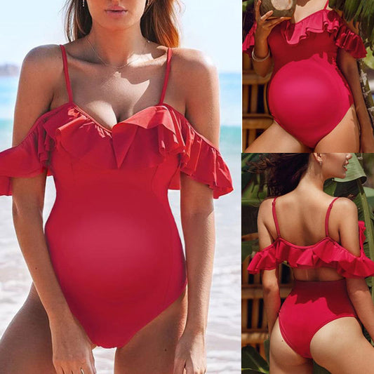 Plus size sexy one-piece swimsuit beach bikini