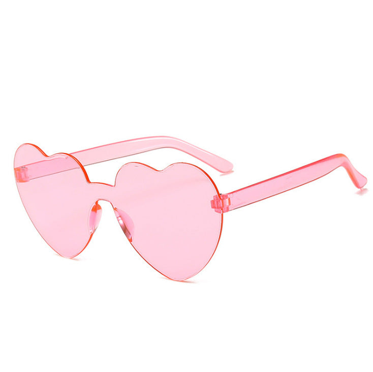 Ladies Love Shape Ocean Piece Personality One Piece Sunglasses