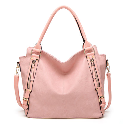 women Soft PU Leather shoulder bag - women's leather hobo handbags