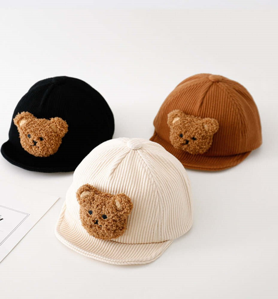 Teddy Bear Baby Hat - Baby Hat - Baby Adjustable Hat