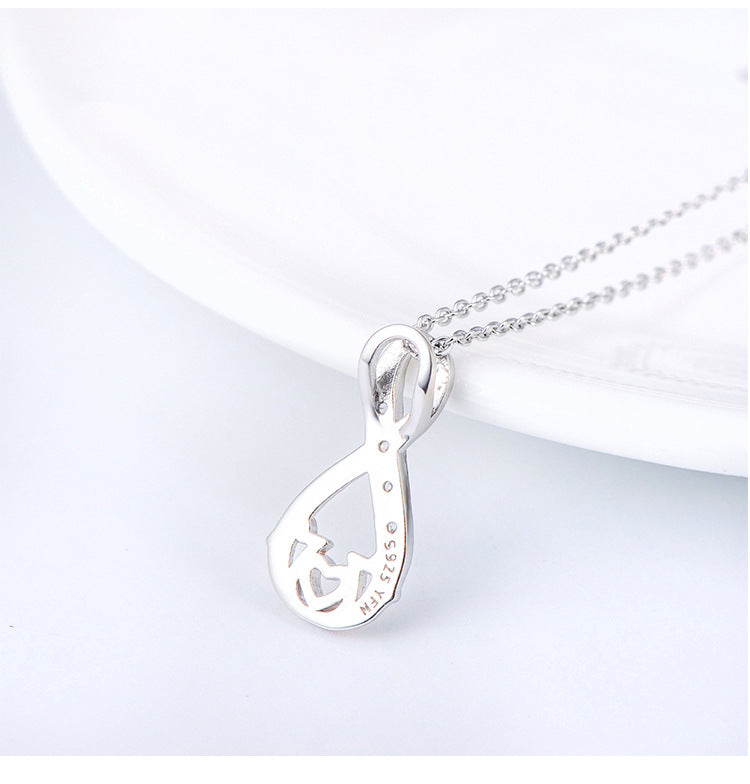925 Sterling Silver Jewelry Mother's Day Necklace