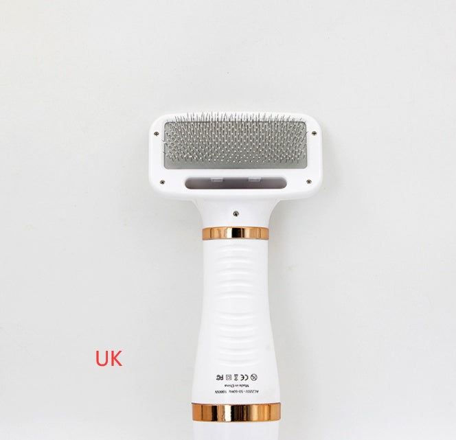 2-in-1 Pet Hair Dryer and Brush - Drying and Grooming Comb for Pets