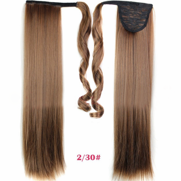 Velcro Wig Ponytail Straight Invisible Hair Extension