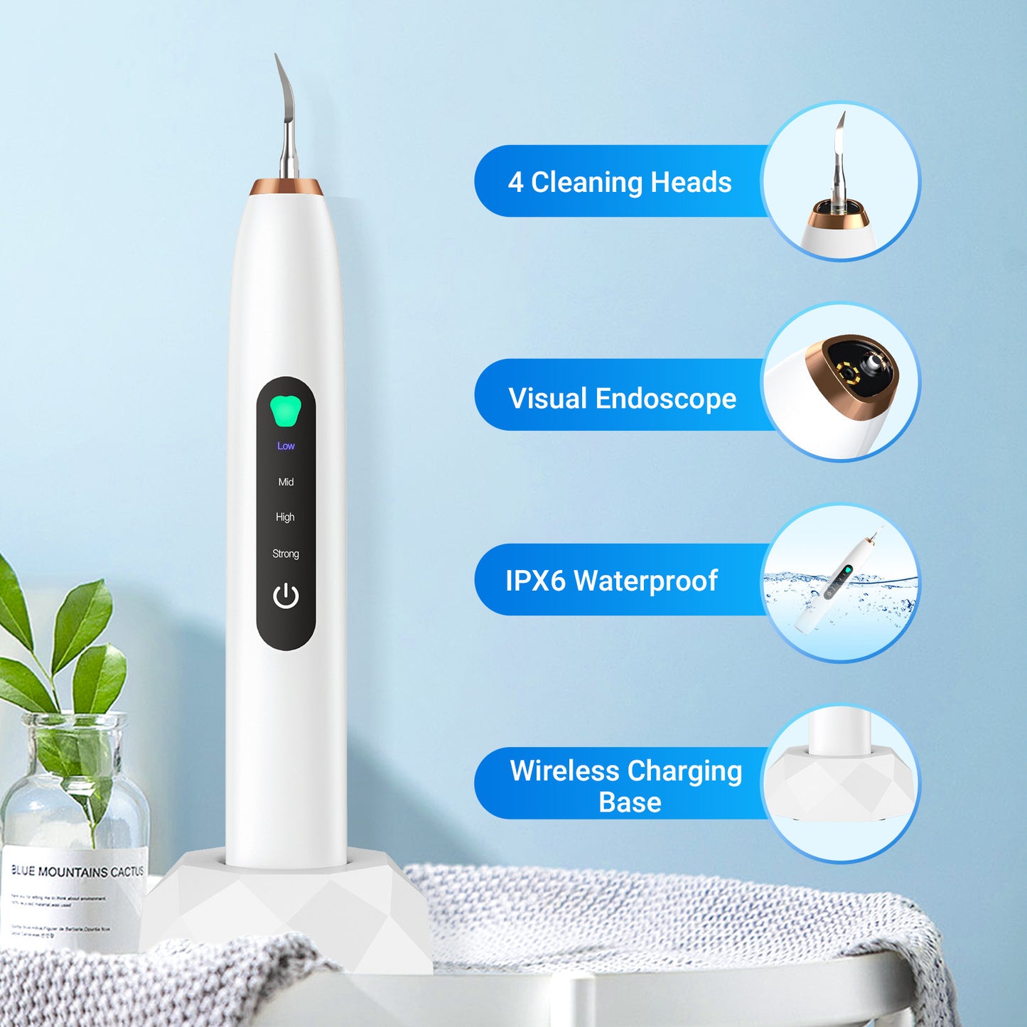 Household Intelligent Electric Visual Ultrasonic Teeth Cleaner