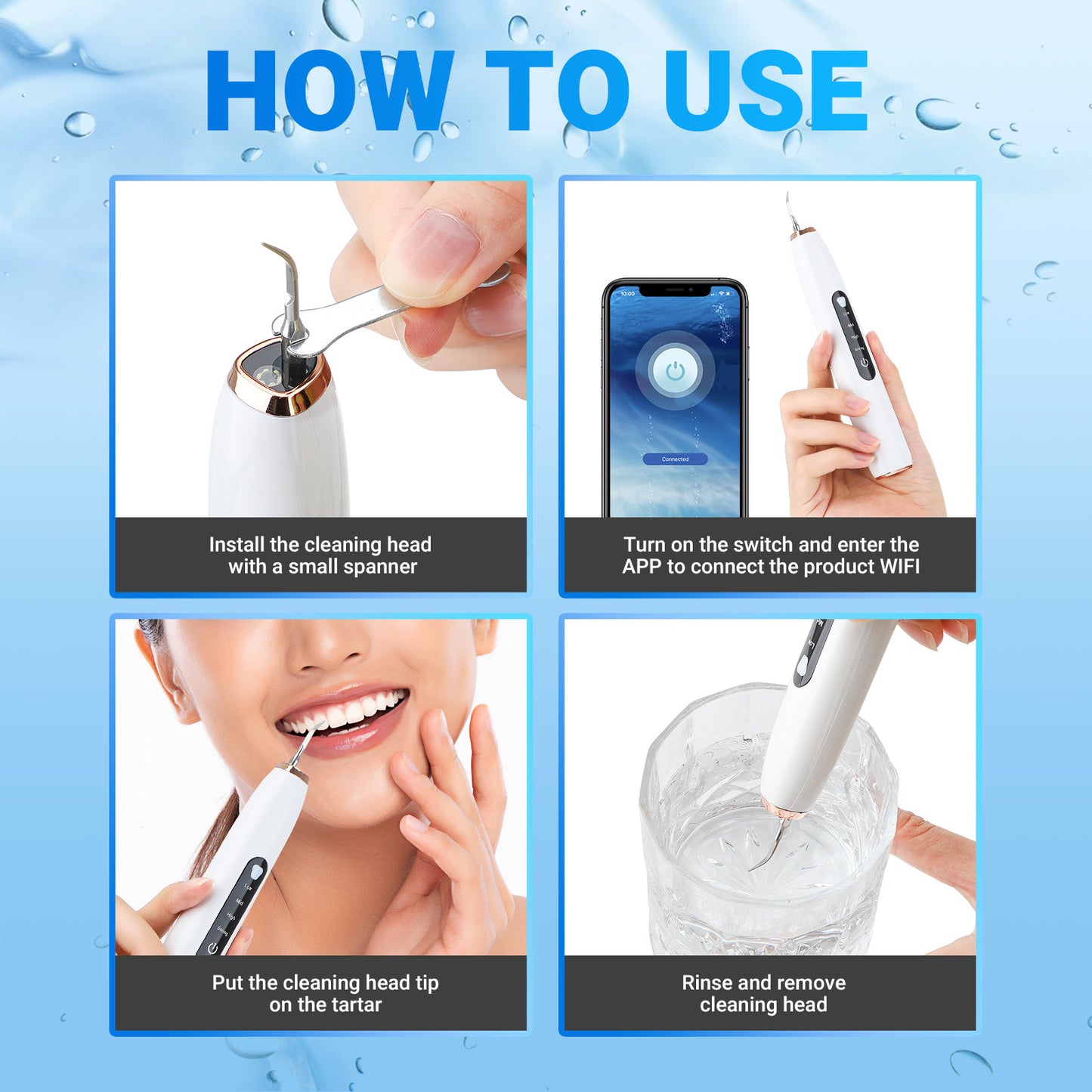 Ultrasonic Electric Teeth Cleaner - Dental Device - Dental Cleaner