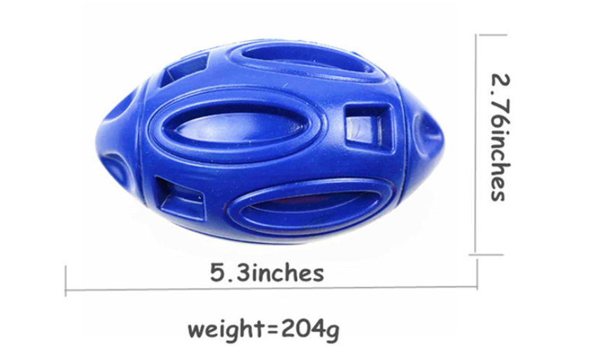 Interactive Squeaky Dog Toy – Rugby Ball Fetch & Play Toy for Dogs