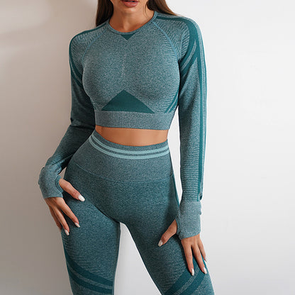 women's Seamless Yoga Pants and Tops, Butt Lifting Fitness Wear