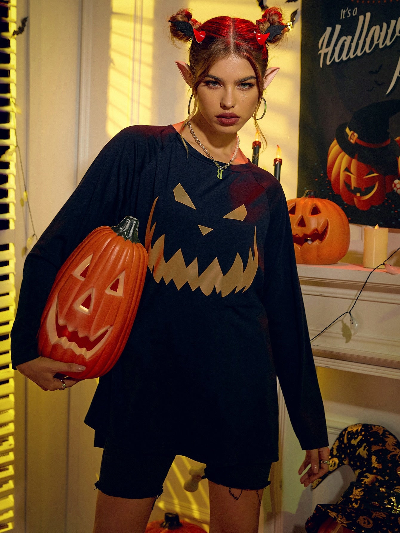 Women's Halloween Printing Fashion Sweater