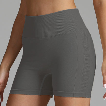Women’s Seamless Yoga Shorts, Women High Waist Hip Lifting shorts