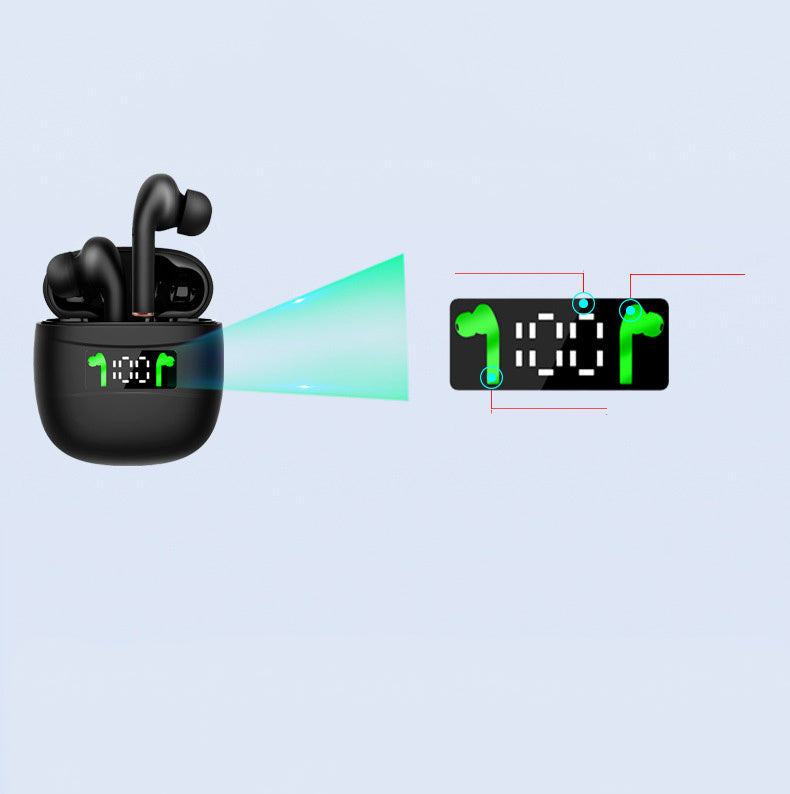 Digital display bluetooth headset