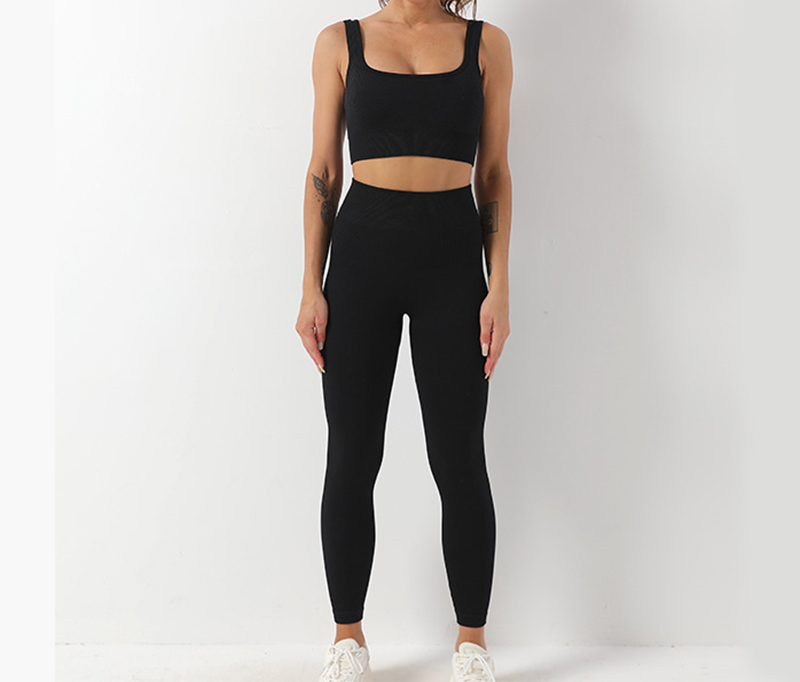 Women’s Two-Piece Seamless Yoga Set - Sports Bra, Leggings & Shorts