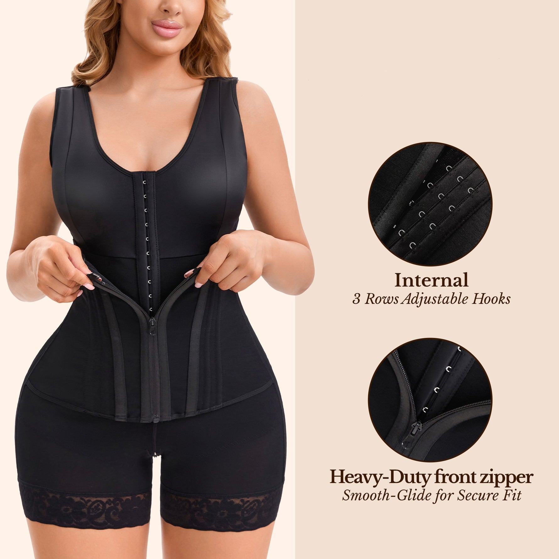 Women's Fajas Colombianas Full Body Shaper – Tummy Control & Butt Lifter