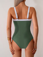Women's Tummy Control One Piece Swimsuit, Women's One Piece Bathing Suit, Women's Tummy Control Swimwear, Women's Square Neck One Piece Swimsuit, Women's Shaping One Piece Swimsuit