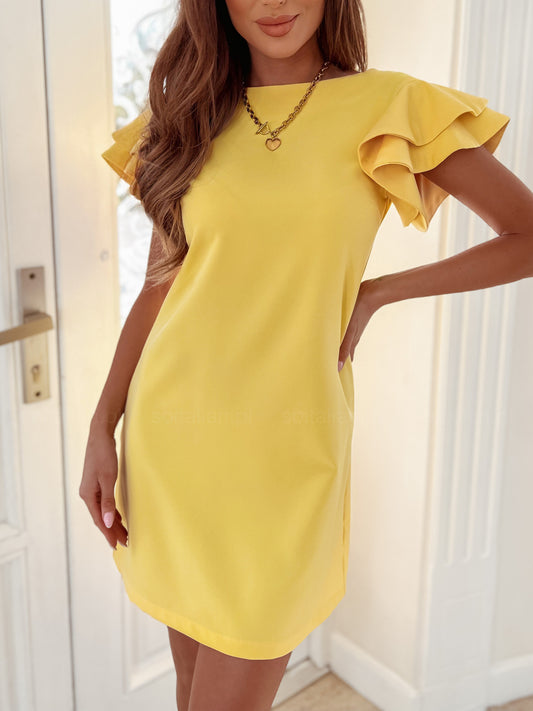 Summer Simple Short Sleeve Backless Dress for Women