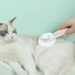 Pet Hair Cleaning Comb, Pet Hair Remover Comb, Self-Cleaning Pet Grooming Brush, Dog & Cat Grooming Comb, Pet Detangling Comb kocsend.com