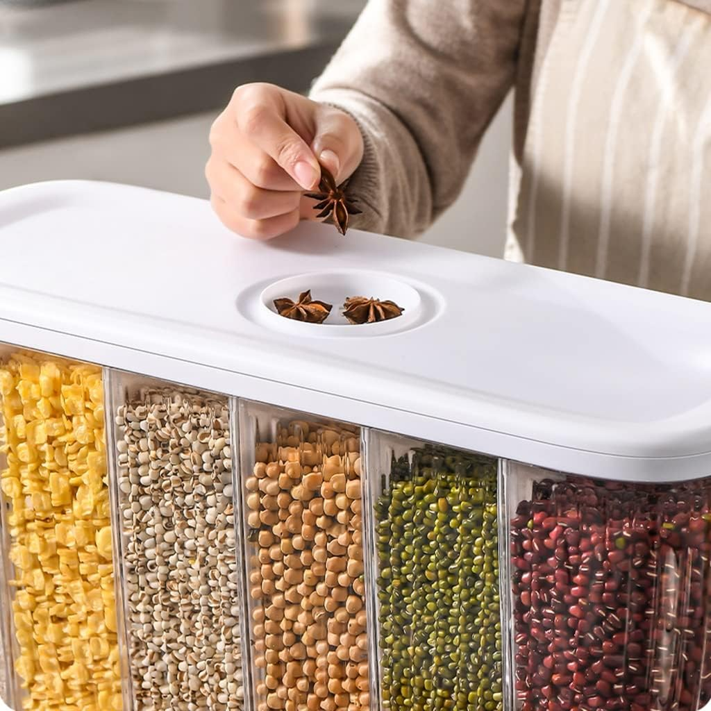 Dry Food Dispenser - Grain Storage Box - Rotating Grain Dispenser