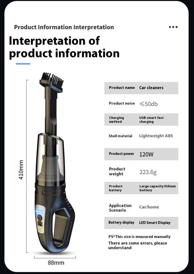 Strong Car Cleaner Wireless High-power Household