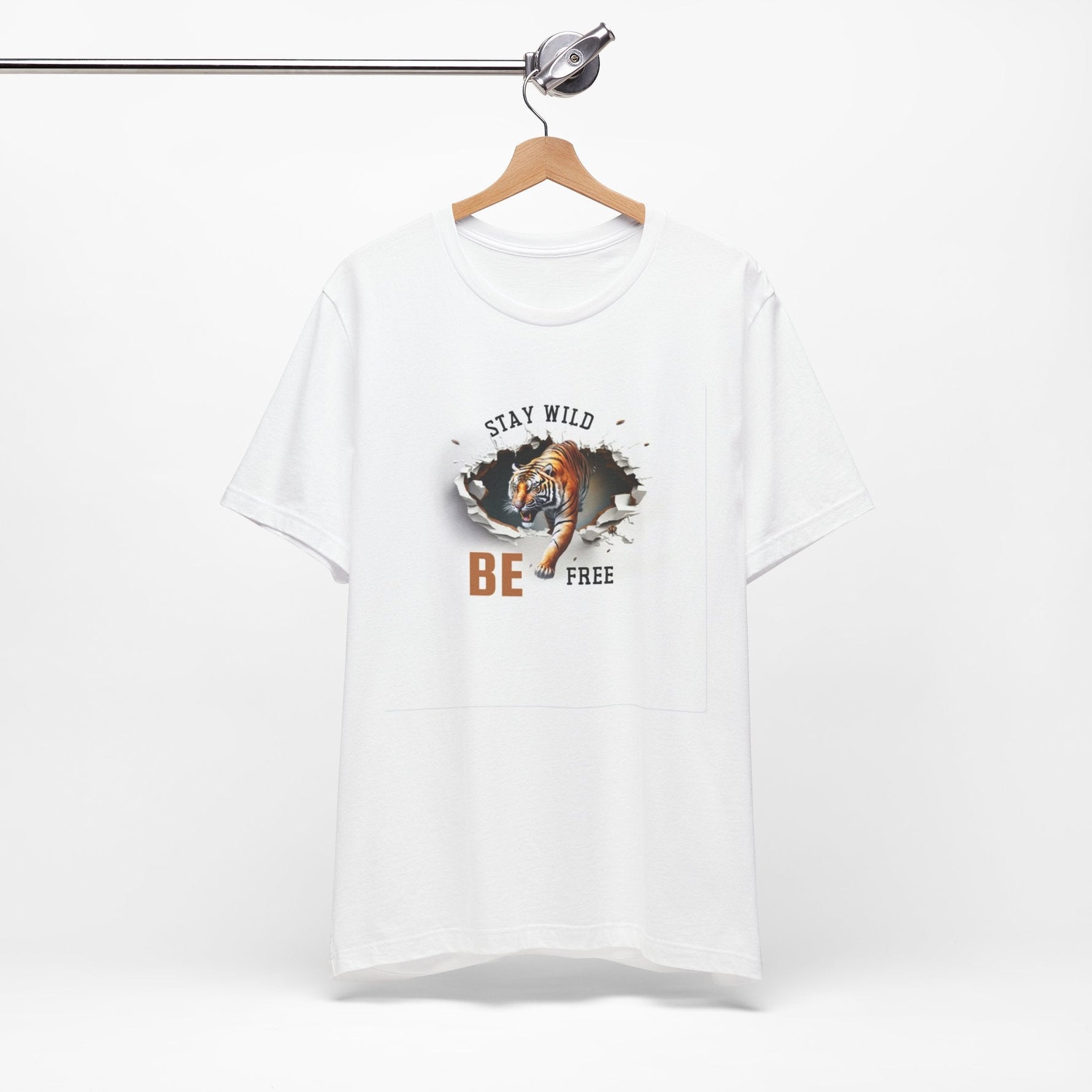 Stay Wild Tee with Inspirational Design, Unisex T-Shirt, Animal Lover Gift, Adventure Apparel, Nature Enthusiast Shirt, Outdoor Gear kocsend.com