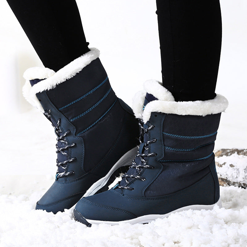 Snow Boots Plush Warm Ankle Boots For Women Winter Shoes