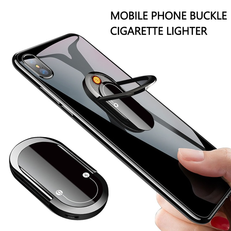 Mobile Phone Holder Multifunctional USB Plasma Lighter