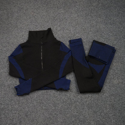Three-Piece Stretch Sports Pants - Three-Piece Sports Yoga set