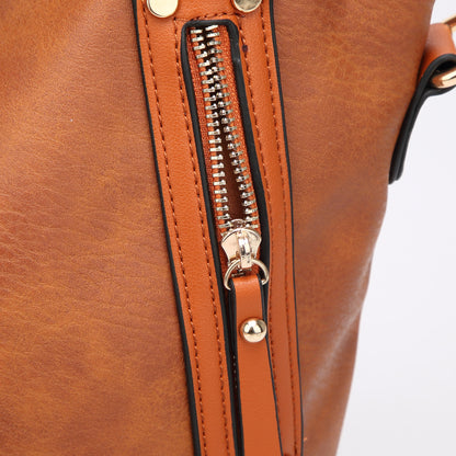 women Soft PU Leather shoulder bag - women's leather hobo handbags
