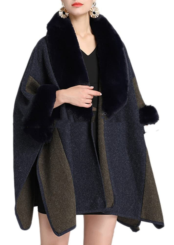 Women's Plus Size Loose Woolen Coat