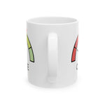 Coffee Time Meter Ceramic Mug, Fun Coffee Lovers Gift, Unique Kitchen Decor, Funny Drinkware, Office Supplies kocsend.com